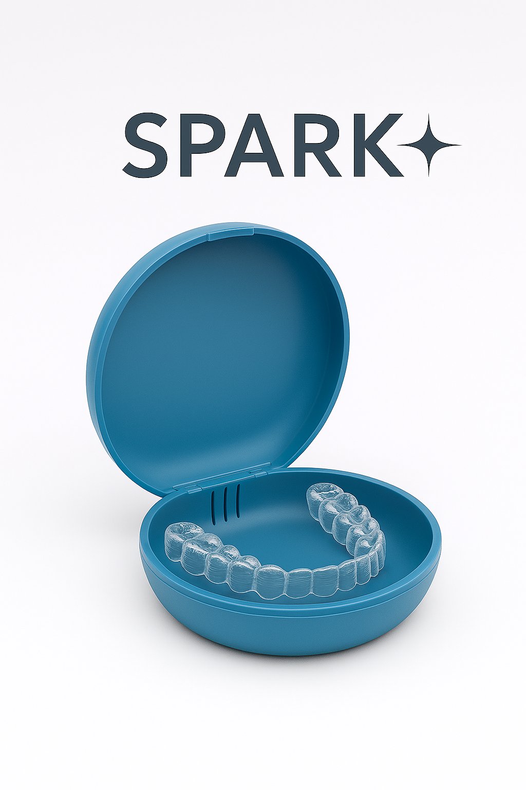 Spark aligner transparent în cutia de depozitare — produs oficial Spark™