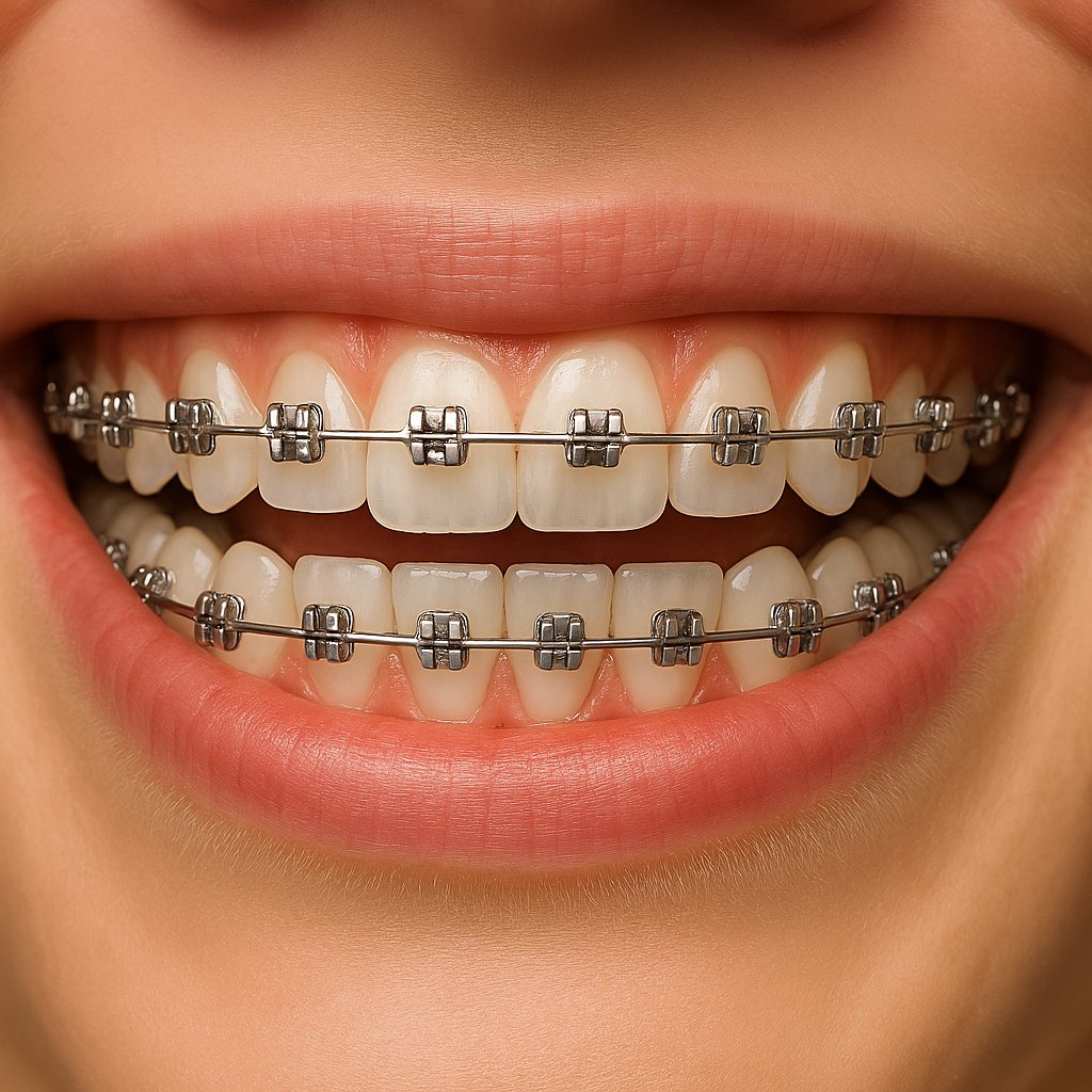 Aparat dentar fix metalic